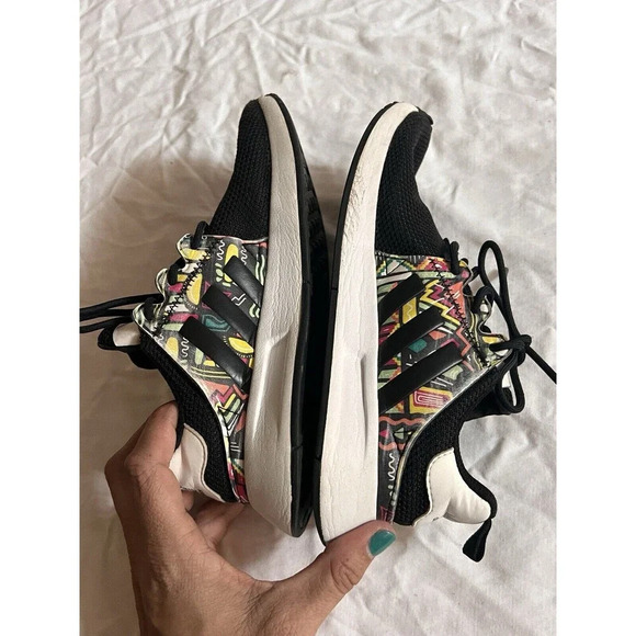 Adidas Shoes Youth 2.5 X_PLR Sneaker Black Mesh Lace Up Comfort Low Top YM029004 - Picture 9 of 11